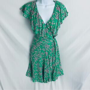 Draper James RSVP Floral Wrap Dress Size Medium